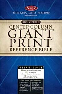 Giant Print Center-Column Reference Bible-NKJV (Imitation Leather)
