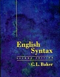 [중고] English Syntax, Second Edition (Paperback, 2)