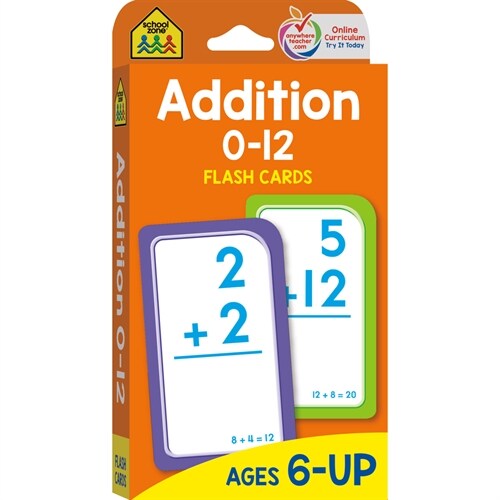 School Zone Addition 0-12 Flash Cards (Paperback)