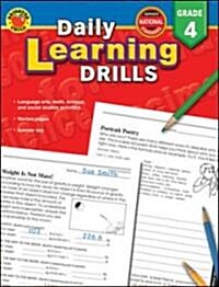 Daily Learning Drills, Grade 4 (Paperback)