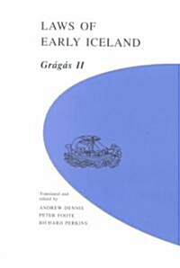 Laws of Early Iceland: Gragas II (Hardcover)