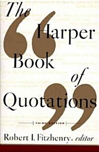 [중고] The Harper Book of Quotations Revised Edition (Paperback, 3)