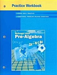 [중고] McDougal Littell Pre-Algebra: Practice Workbook, Student Edition (Paperback)