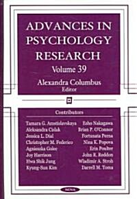 Advances in Psychology Researchvolume 39 (Hardcover, UK)