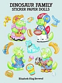 Dinosaur Family Sticker Paper Dolls (Paperback)
