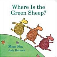 Where is the green sheep?