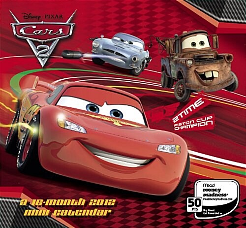 Cars 2 2012 Calendar (Paperback, 16-Month, Mini, WA)