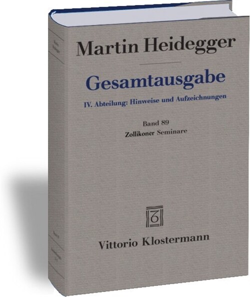 Martin Heidegger, Zollikoner Seminare (Hardcover)