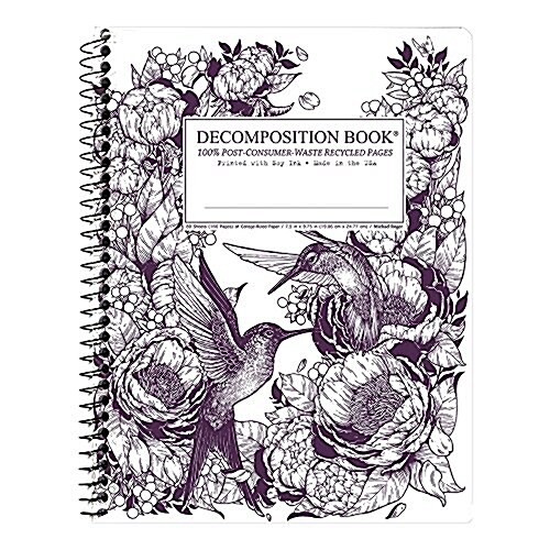 Hummingbirds Decomposition Book (Paperback, NTB, Spiral)