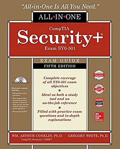 Comptia Security+ All-In-One Exam Guide, Fifth Edition (Exam Sy0-501) [With CD/DVD] (Hardcover, 5)