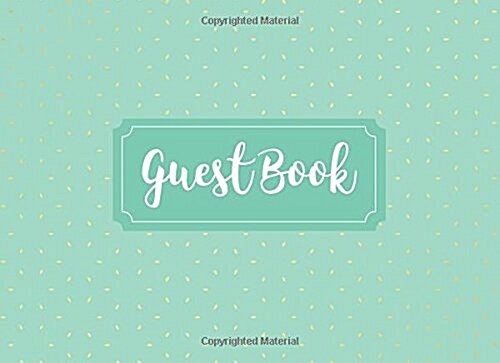 Vacation Home Mint Green Guest Book (Paperback, GJR)