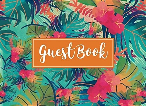 Tropical Pattern Guest Book (Paperback, GJR)