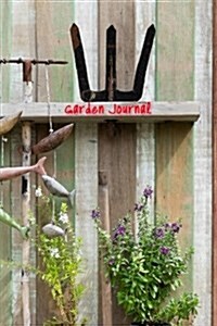 Garden Journal: Retro Garden Tools Gardening Journal, Lined Journal, Diary Notebook 6 x 9, 150 Pages (Paperback)