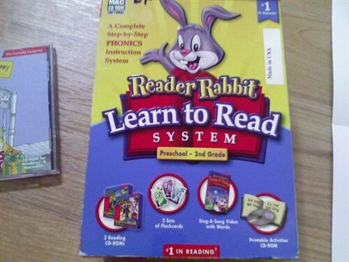 [중고] Reader Rabbit 파닉스카드,CD,비디오테이프 