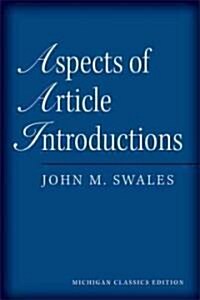 Aspects of Article Introductions, Michigan Classics Ed. (Paperback, Michigan Classi)