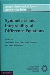 Symmetries and Integrability of Difference Equations (Paperback)