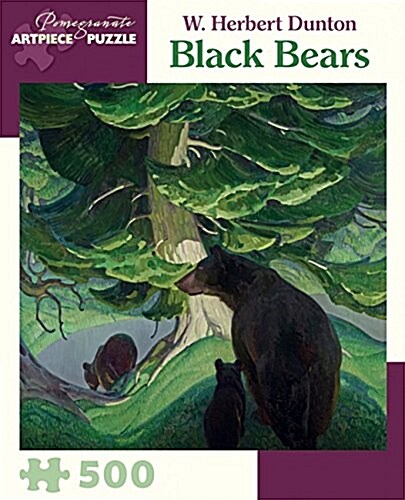 W. Herbert Dunton: Black Bears 500-Piece Jigsaw Puzzle (Other)