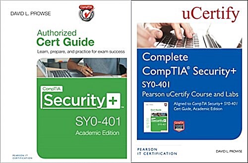 Comptia Security+ Sy0-401 Pearson Ucertify Course and Labs and Textbook Bundle (Hardcover)