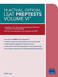 10 Actual, Official LSAT Preptests Volume VI: (preptests 72-81) (Paperback)