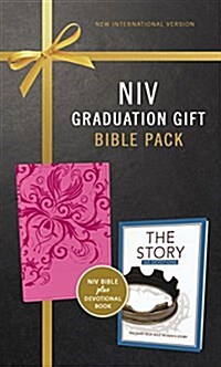 NIV, Graduation Gift, Bible Pack for Her, Pink, Red Letter Edition (Hardcover, Special)