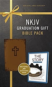 NKJV, Graduation Gift, Bible Pack for Him, Brown, Red Letter Edition (Hardcover)