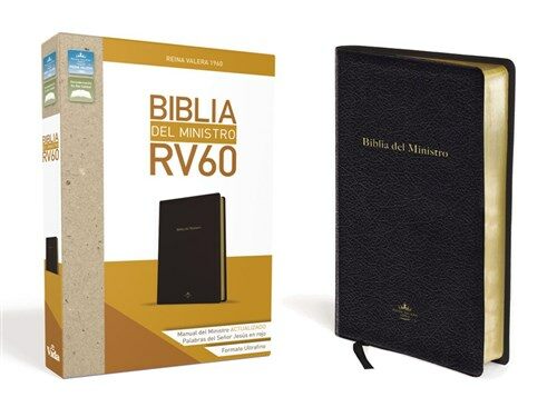 Rvr60, Biblia del Ministro, Ultrafina, Tama? Manual, Leathersoft, Negro, Palabras de Jes? En Rojo (Leather, Revised)