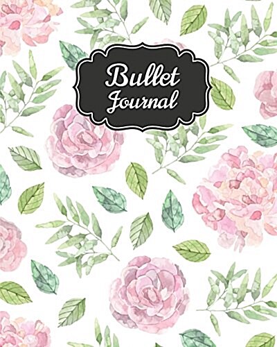 Bullet Journal: Pink Floral Pattern Cover - 150 Pages Bullet Journal Notebooks - 150 Pages Dot Journal - Vol.2: Bullet Journal Noteboo (Paperback)