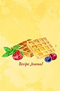 Recipe Journal: Viennese Wafers with Berries and Mint Cooking Journal, Lined and Numbered Blank Cookbook 6 X 9, 150 Pages (Recipe Jour (Paperback)