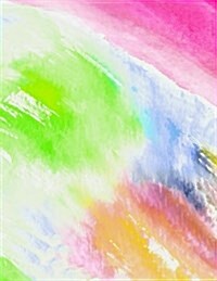 Blank Drawing Book: Watercolor Cover Rock Candy Sketchbook for Kids, Extra large (8.5 x 11) (Paperback)