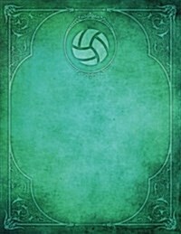 Monogram Volleyball Blank Sketchbook: Art Sketch Pad Notebook (Paperback)