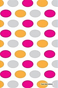 Classic Mole Notebook - Rainbow Dots: 5.25 x 8, Blank, Unruled No Line Journal, Durable Cover (Classic Notebooks) (Paperback)