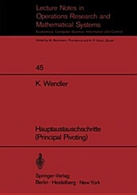 Hauptaustauschschritte (Principal Pivoting) (Paperback)