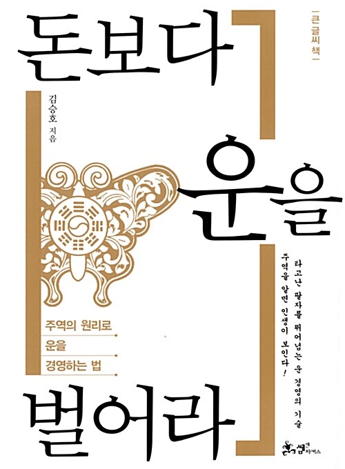 돈보다 운을 벌어라 : 주역의 원리로 운을 경영하는 법 : 큰 글씨책