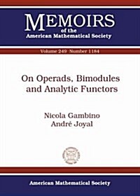 On Operads, Bimodules and Analytic Functors (Paperback)