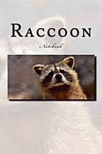 Raccoon Notebook: Notebook with 150 lined pages (Paperback)