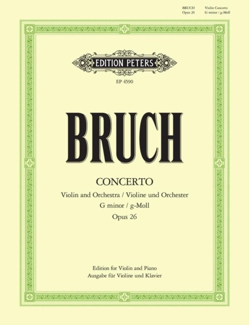 Violin Concerto No. 1 in G minor Op. 26 (Sheet Music)