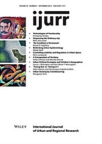 International Journal of Urban and Regional Research, Volume 40, Issue 5 (Paperback)