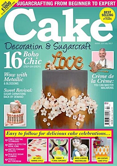 Cakes Decoration & Sugarcraft (월간 영국판): 2017년 07월호