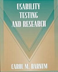 [중고] Usability Testing and Research