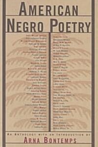 American Negro Poetry: An Anthology (Paperback, Rev)