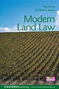 Modern Land Law (Paperback, 5th)