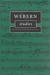 Webern Studies (Hardcover)