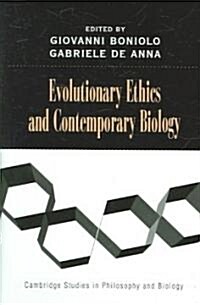 Evolutionary Ethics and Contemporary Biology (Hardcover)