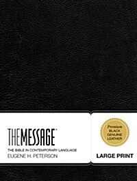 Message Large Print Bible-MS (Leather)