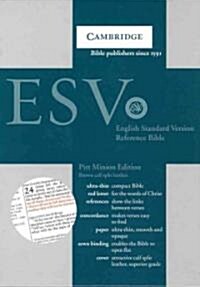 ESV Pitt Minion Reference Bible, Brown Calf Split Leather, Red-letter Text, ES444:XR (Leather Binding)