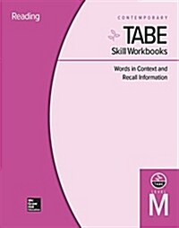 Tabe Skill Workbooks Level M: Words in Context and Recall Information - 10 Pack (Hardcover)