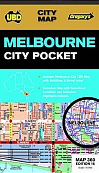 Melbourne City Pocket Map 360 16th ed (Sheet Map, folded, Sixteenth Edition, New edition)