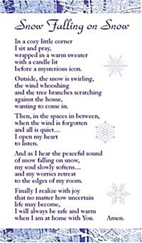 Snow Falling on Snow Prayer Cards (Shrink-Wrapped Pack)