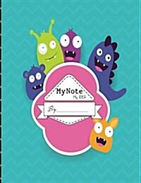Composition Notebook, 8.5 X 11, 110 Pages: Cute Monsters: (School Notebooks) (Paperback)