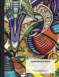 Urban Graffiti Art Composition Notebook, 4x4 Quad Rule Graph Paper: Grid Student Exercise Book for Math & Science (Paperback)